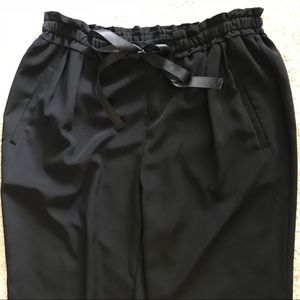 Zara silk drawstring pants